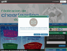 Tablet Screenshot of cheerleadingquebec.com